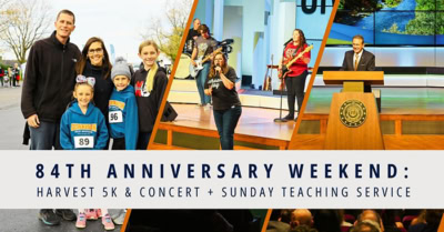 Register for the 84th Anniversary Weekend with Harvest 5k and Concert
